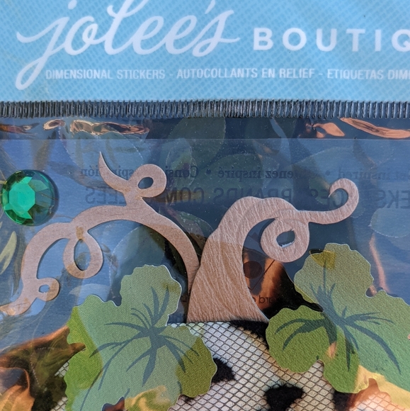 RARE Jolee's Vintage Lace Pumpkin Black Bats Halloween Harvest Scrapbook Sticker - Picture 3 of 6